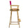 30'' Director's Chair Natural Frame-Magenta Canvas - Casual Home