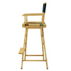 30'' Director's Chair Natural Frame-Hunter Green Canvas - Casual Home