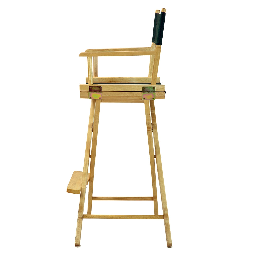 30'' Director's Chair Natural Frame-Hunter Green Canvas - Casual Home