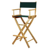 30'' Director's Chair Natural Frame-Hunter Green Canvas - Casual Home