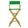 30'' Director's Chair Natural Frame-Green Canvas - Casual Home