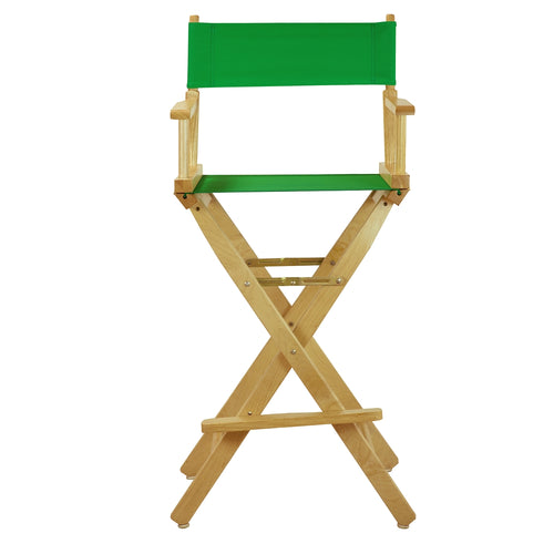 30'' Director's Chair Natural Frame-Green Canvas - Casual Home