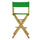 30'' Director's Chair Natural Frame-Green Canvas - Casual Home