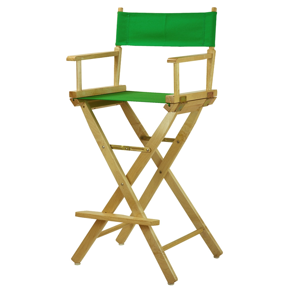 30'' Director's Chair Natural Frame-Green Canvas - Casual Home