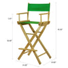 30'' Director's Chair Natural Frame-Green Canvas - Casual Home