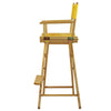 30'' Director's Chair Natural Frame-Gold Canvas - Casual Home