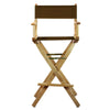 30'' Director's Chair Natural Frame-Brown Canvas - Casual Home