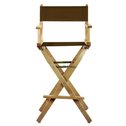 30'' Director's Chair Natural Frame-Brown Canvas - Casual Home