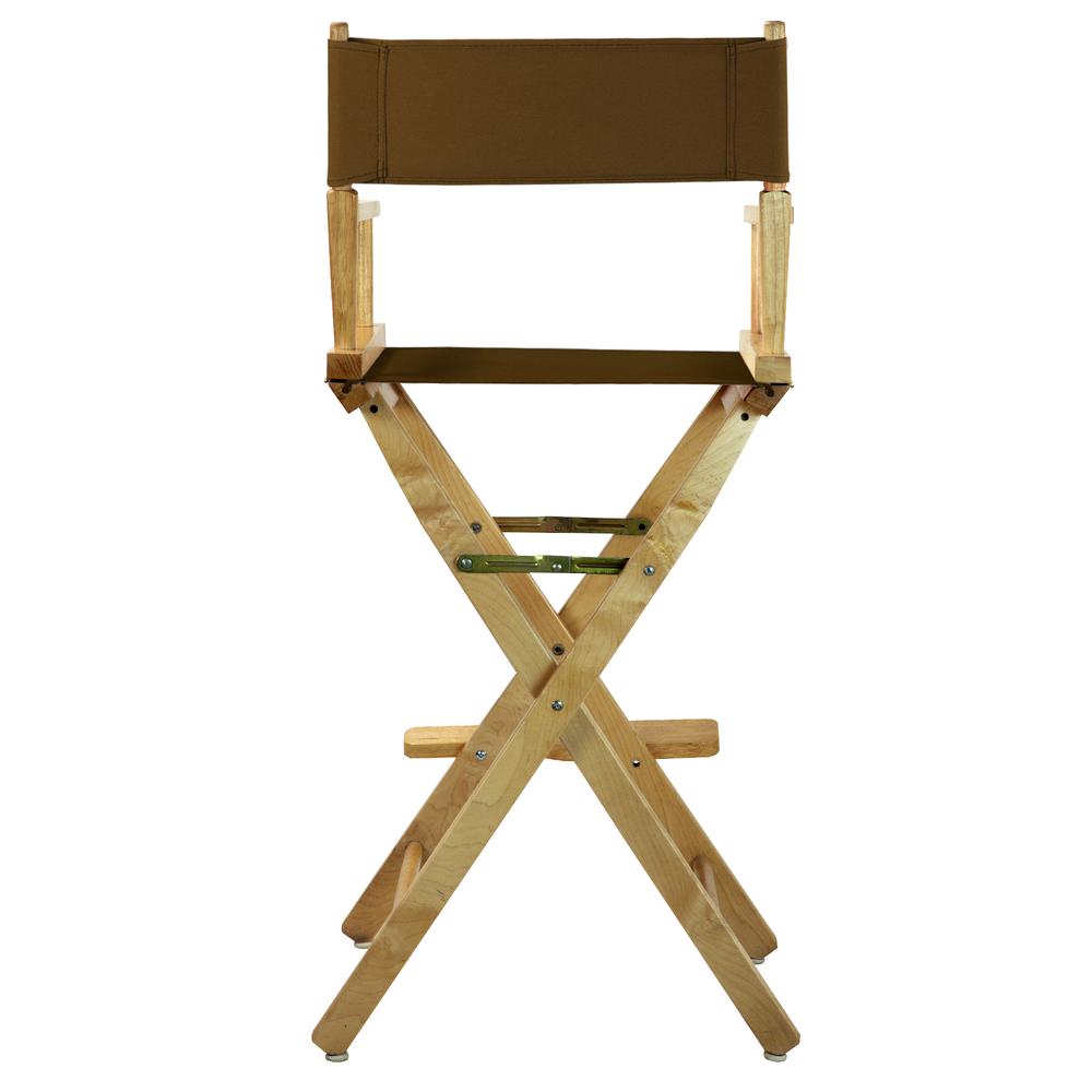 30'' Director's Chair Natural Frame-Brown Canvas - Casual Home