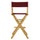 30'' Director's Chair Natural Frame-Burgundy Canvas - Casual Home