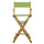 30'' Director's Chair Natural Frame-Lime Green Canvas - Casual Home