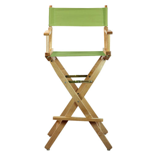 30'' Director's Chair Natural Frame-Lime Green Canvas - Casual Home