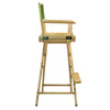 30'' Director's Chair Natural Frame-Lime Green Canvas - Casual Home