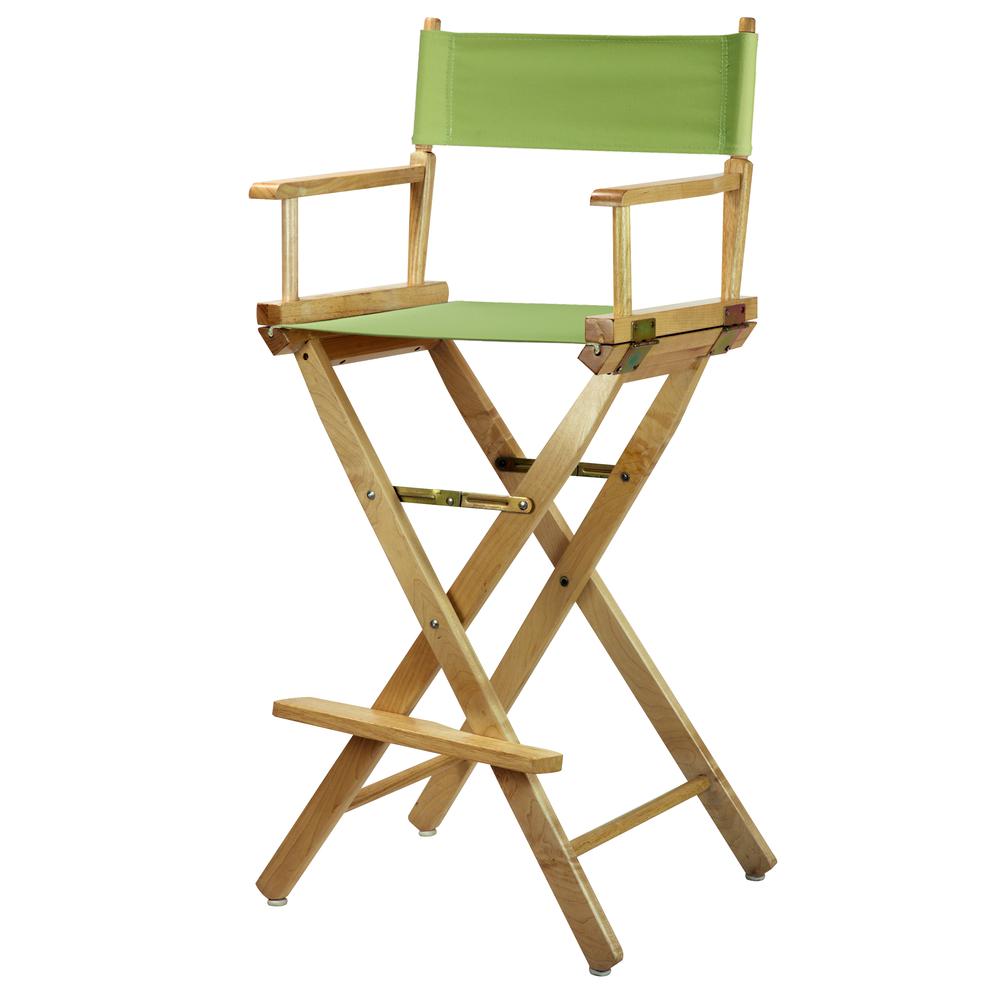 30'' Director's Chair Natural Frame-Lime Green Canvas - Casual Home