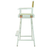 30'' Director's Chair White Frame-Olive Canvas - Casual Home