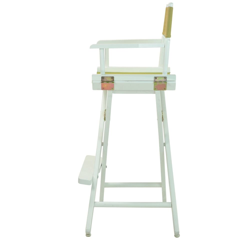 30'' Director's Chair White Frame-Olive Canvas - Casual Home