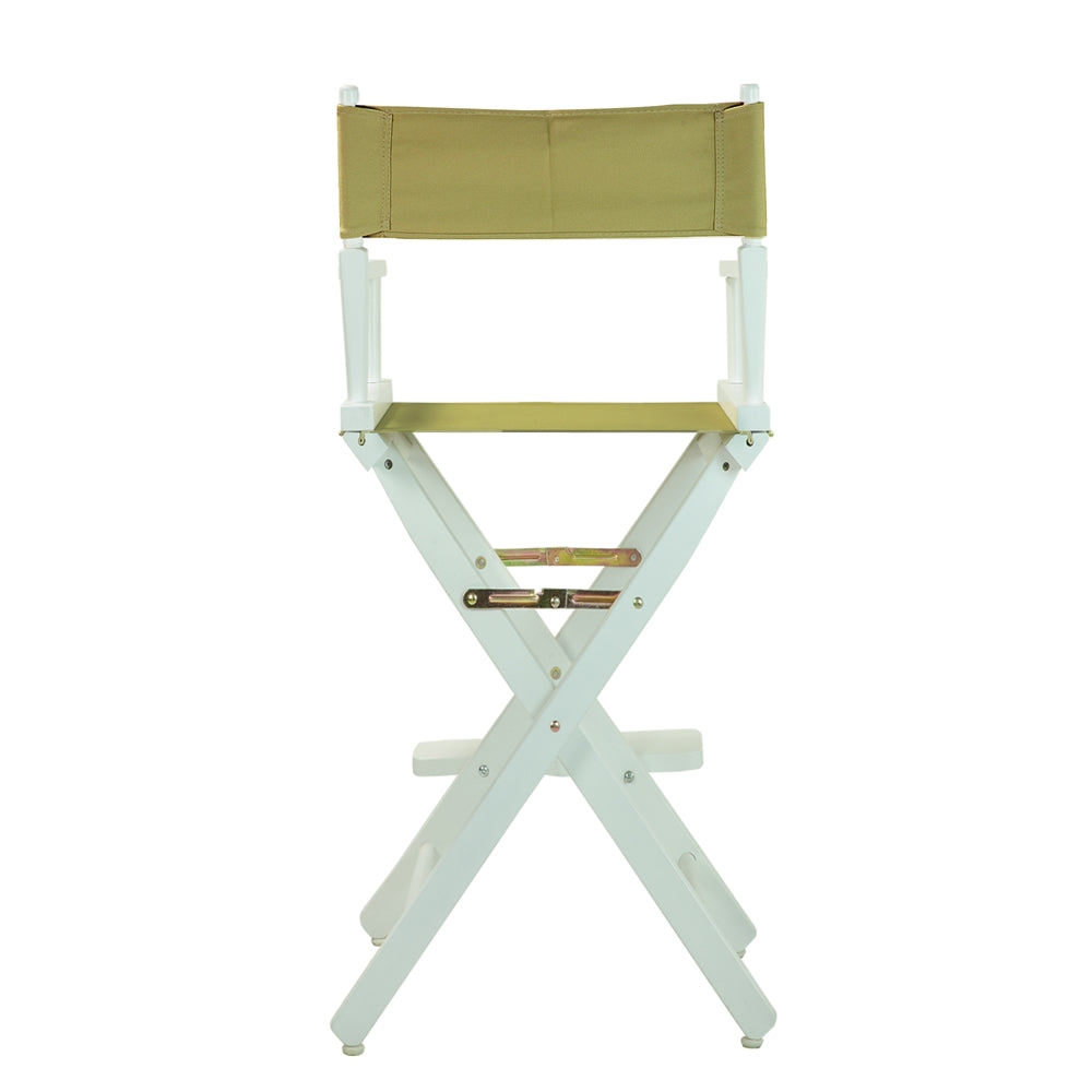 30'' Director's Chair White Frame-Olive Canvas - Casual Home