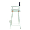 30'' Director's Chair White Frame-Navy Blue Canvas - Casual Home