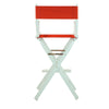 30'' Director's Chair White Frame-Red Canvas - Casual Home