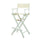 30'' Director's Chair White Frame-Natural/Wheat Canvas - Casual Home