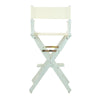 30'' Director's Chair White Frame-Natural/Wheat Canvas - Casual Home