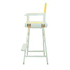 30'' Director's Chair White Frame-Yellow Canvas - Casual Home