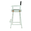 30'' Director's Chair White Frame-Black Canvas - Casual Home