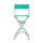30'' Director's Chair White Frame-Teal Canvas - Casual Home