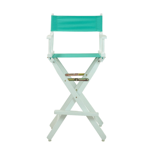 30'' Director's Chair White Frame-Teal Canvas - Casual Home