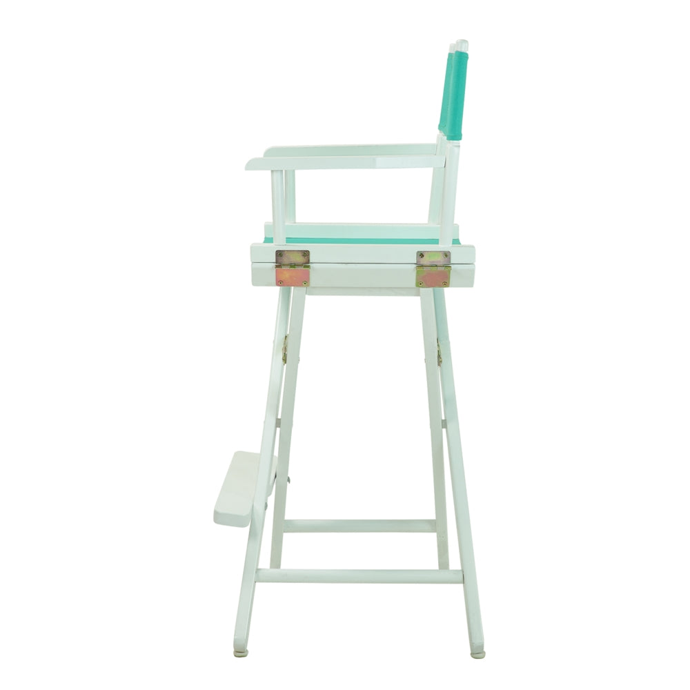 30'' Director's Chair White Frame-Teal Canvas - Casual Home