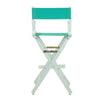 30'' Director's Chair White Frame-Teal Canvas - Casual Home
