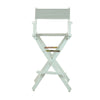 30'' Director's Chair White Frame-Gray Canvas - Casual Home