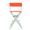 30'' Director's Chair White Frame-Orange Canvas - Casual Home