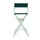 30'' Director's Chair White Frame-Hunter Green Canvas - Casual Home