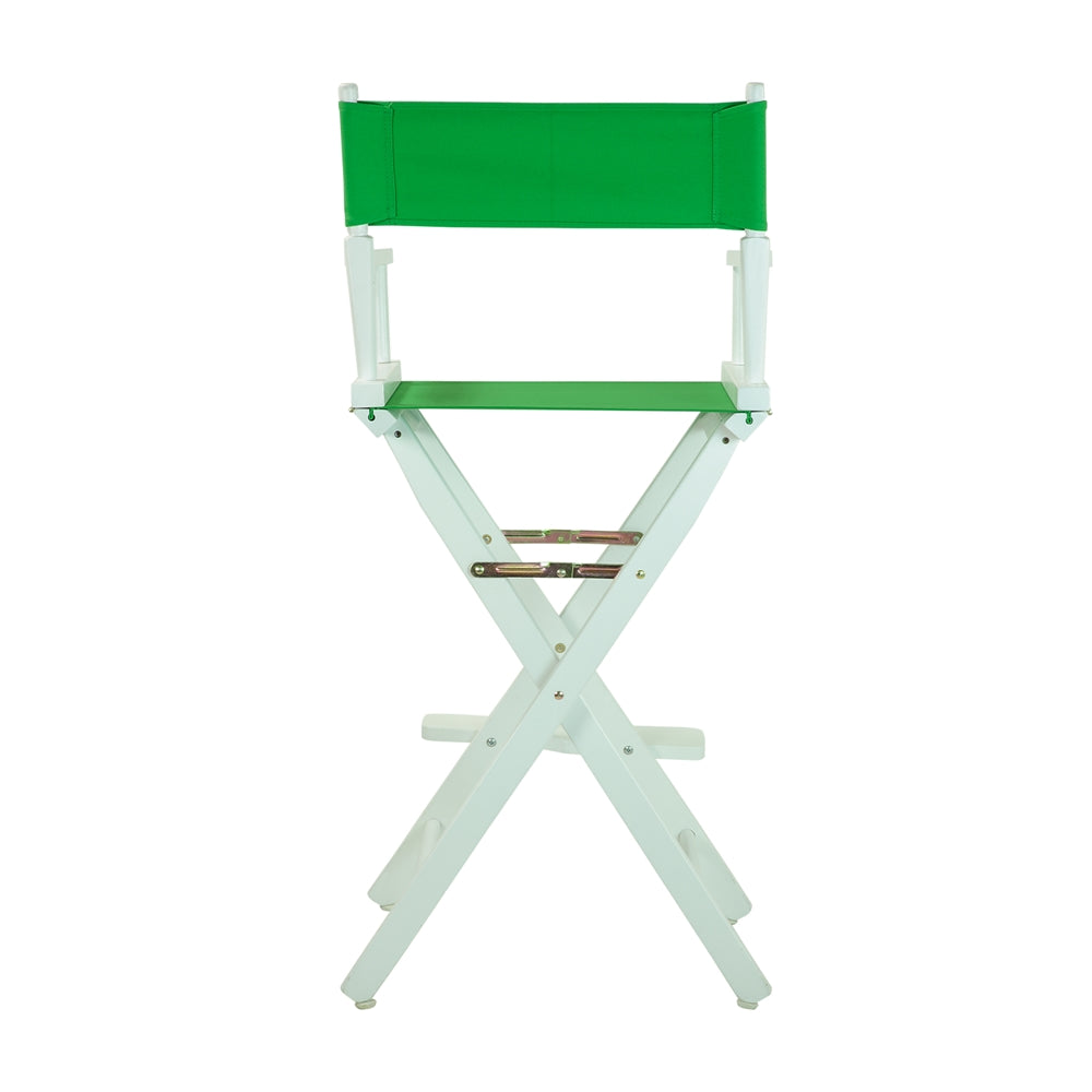 30'' Director's Chair White Frame-Green Canvas - Casual Home