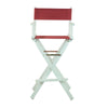 30'' Director's Chair White Frame-Burgundy Canvas - Casual Home