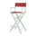 30'' Director's Chair White Frame-Burgundy Canvas - Casual Home