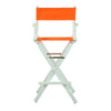 30'' Director's Chair White Frame-Tangerine Canvas - Casual Home