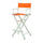 30'' Director's Chair White Frame-Tangerine Canvas - Casual Home