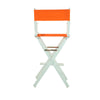 30'' Director's Chair White Frame-Tangerine Canvas - Casual Home