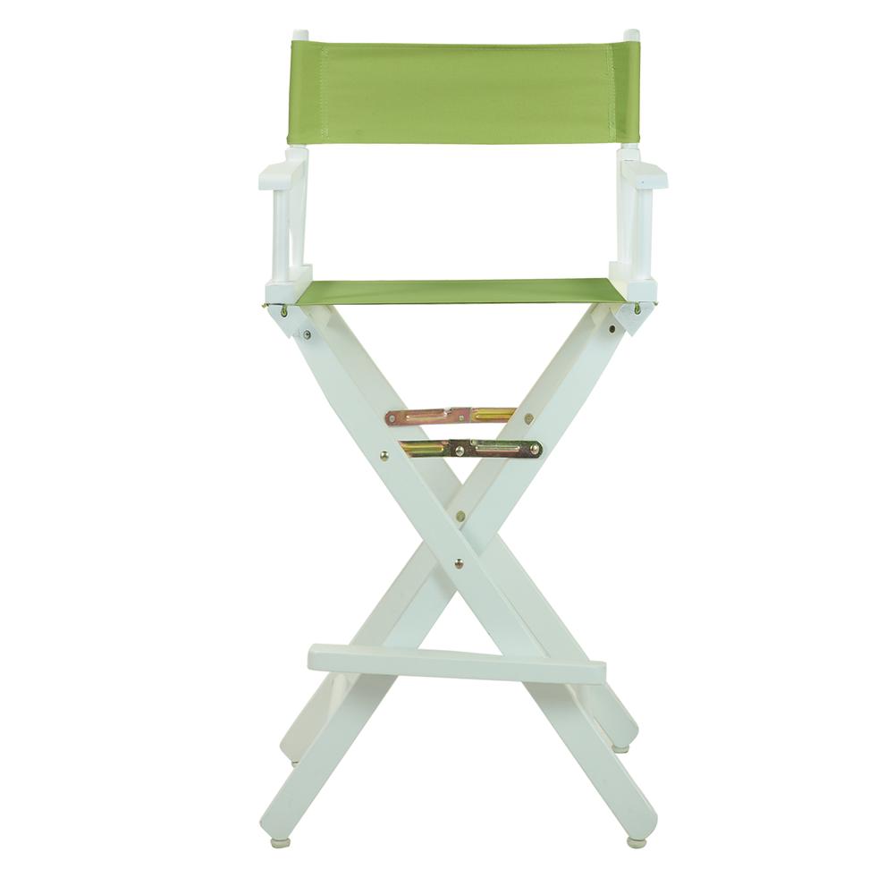 30'' Director's Chair White Frame-Lime Green Canvas - Casual Home