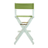 30'' Director's Chair White Frame-Lime Green Canvas - Casual Home