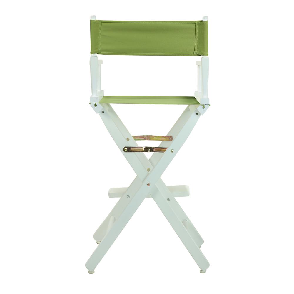 30'' Director's Chair White Frame-Lime Green Canvas - Casual Home