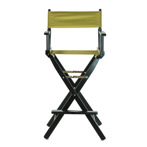 30'' Director's Chair Black Frame-Olive Canvas - Casual Home