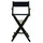 30'' Director's Chair Black Frame-Navy Blue Canvas - Casual Home