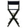 30'' Director's Chair Black Frame-Navy Blue Canvas - Casual Home