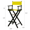 30'' Director's Chair Black Frame-Yellow Canvas - Casual Home