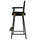 30'' Director's Chair Black Frame-Black Canvas - Casual Home