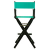 30'' Director's Chair Black Frame-Teal Canvas - Casual Home