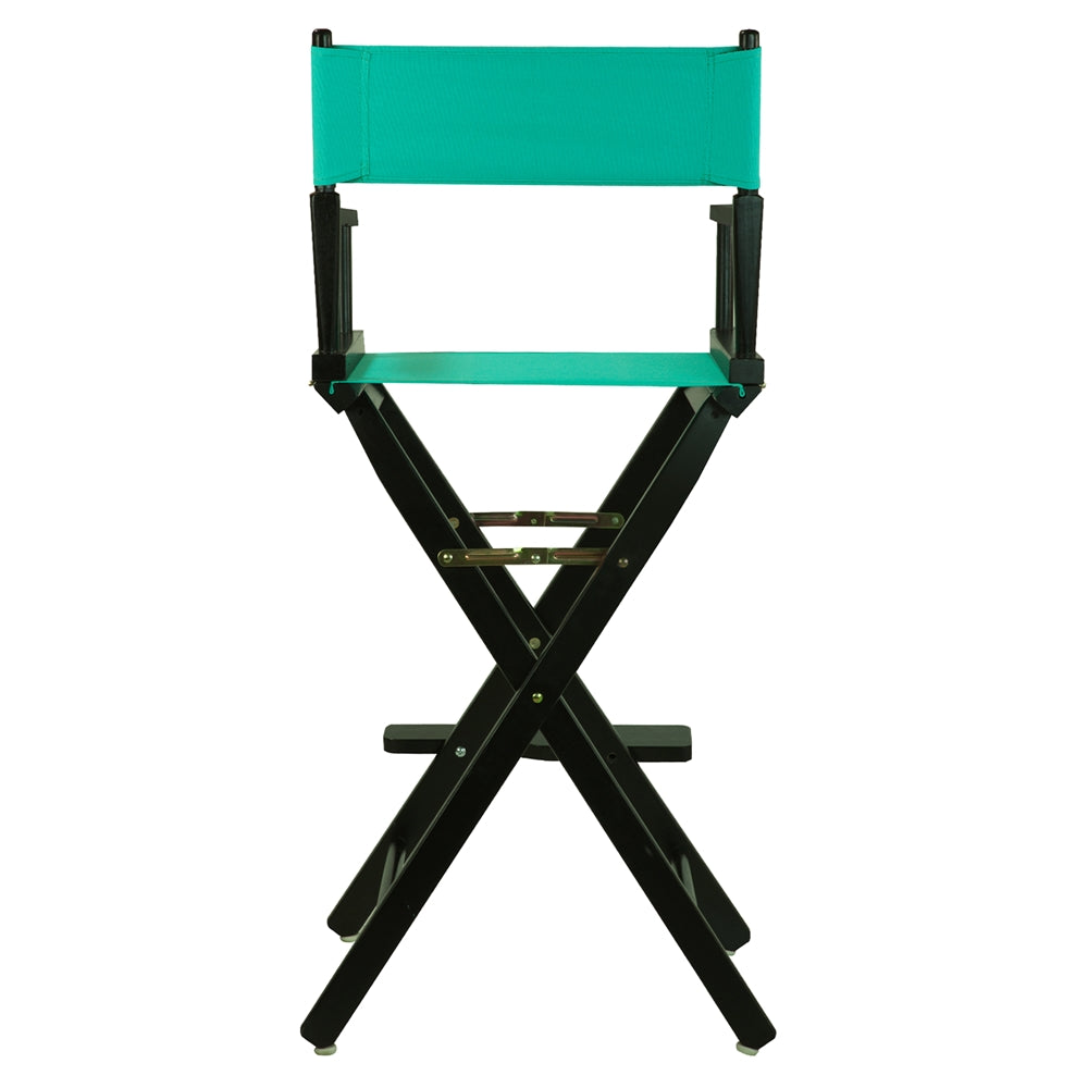 30'' Director's Chair Black Frame-Teal Canvas - Casual Home